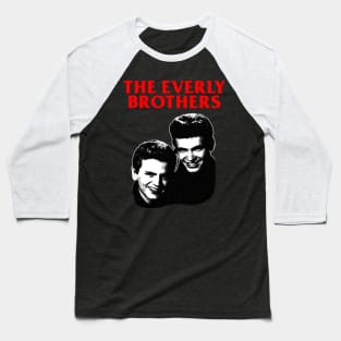 The Everly Brothers - Engraving Baseball T-Shirt